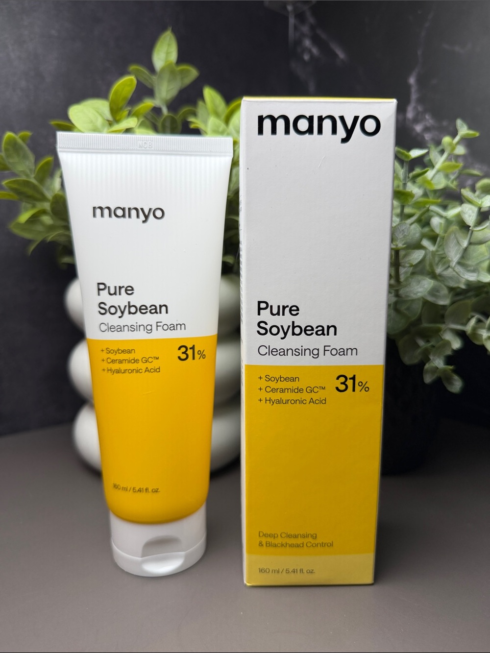 Manyo Pure Soybean Cleansing Foam — Yellow